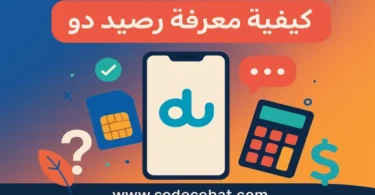 صورة توضيحية حول كيفية معرفة رصيد دو والاستعلام عن الرصيد والبيانات.