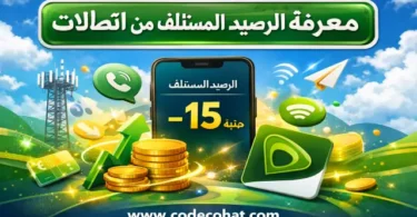 كود معرفة الرصيد المستلف من اتصالات مجانا