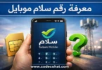 طريقة معرفة رقم شريحة سلام موبايل بالكود